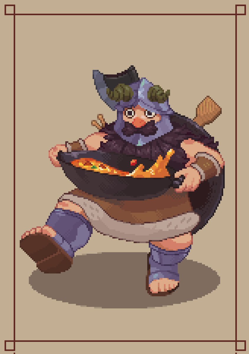 It's dinner time!! 

#pixelart #ドット絵 #DeliciousinDungeon #dungeonmeshi #senshi