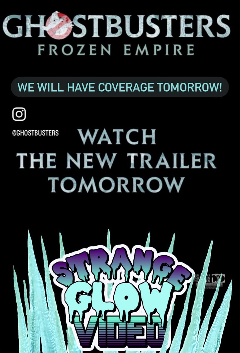 We’ll have coverage tomorrow and be celebrating Alec’s birthday! #Ghostbusters #ghostbustersfrozenempire