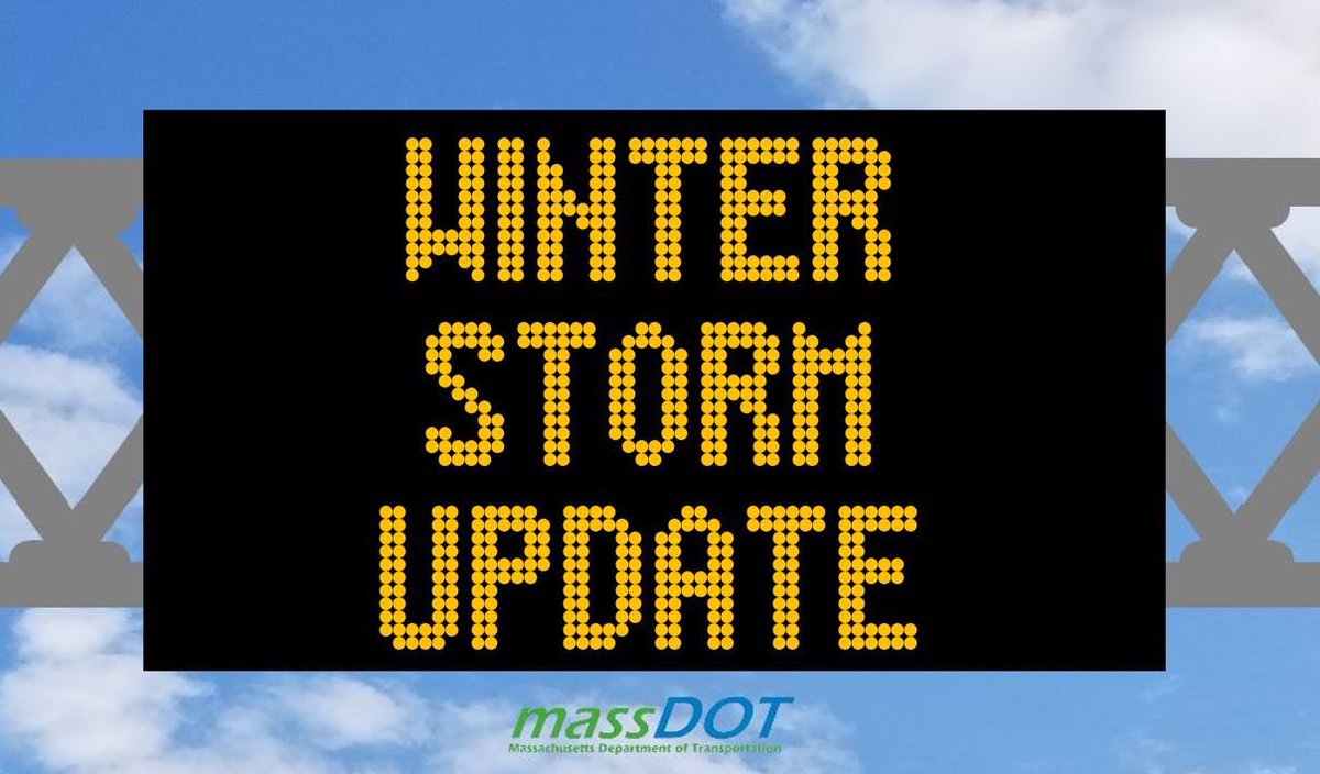 MassDOT's tweet image. Noon Update: #MassDOT Highway districts 1, 2, 3, &amp;amp; 6 are in snow and ice response.

❄️625 pieces of equipment are patrolling, spreading, or plowing roadways.
🚫 I-90 EB/WB Speed Limit 40 MPH from NY to MM-59. No Tandems/Special Permit Vehicles.

Mass511.com #MAsnow 🧵