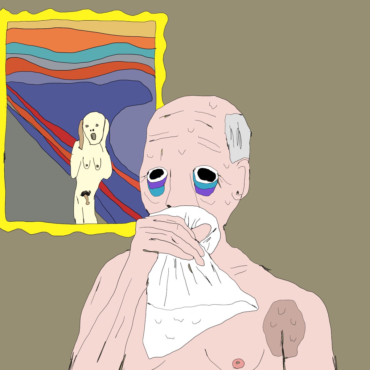 mona lisa being defaced has absolutely nothing on the time dr. phil huffed glue to protest 5G in front of the 18+ version of the scream in the untuckit grails gallery outside of shipshewana. this is how we spark real change.