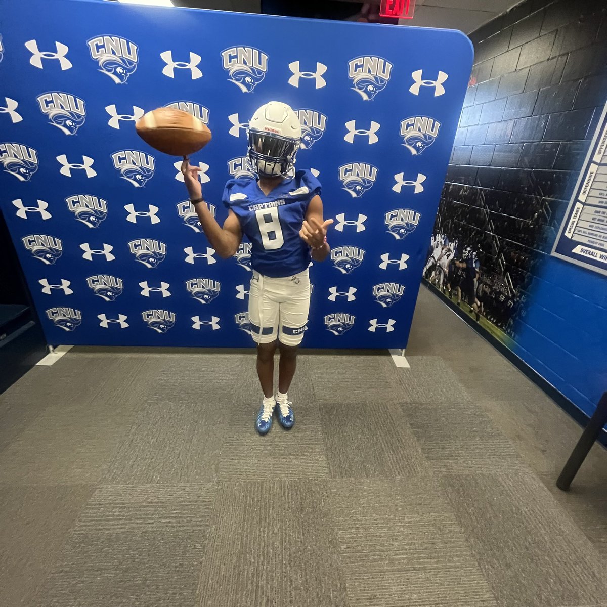 Thank you <a href="/indELIble173/">Eli Wicklund</a> and <a href="/coachpcrowley/">Paul Crowley</a> for having me on a OV <a href="/cnu_football/">CNU Football</a> #mantheship