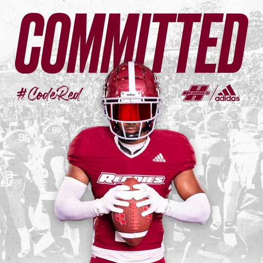 Extremely blessed to be commited to <a href="/ReddieFB/">HSU Reddie Football</a> !! <a href="/Lliott_Curry/">L’liott Curry</a> @JoshFinney4 <a href="/8_thuffman/">Taylor Huffman</a> <a href="/CJWILLIAMS3031/">CJ Williams</a> <a href="/coach_jones23/">Tyrus Jones</a>