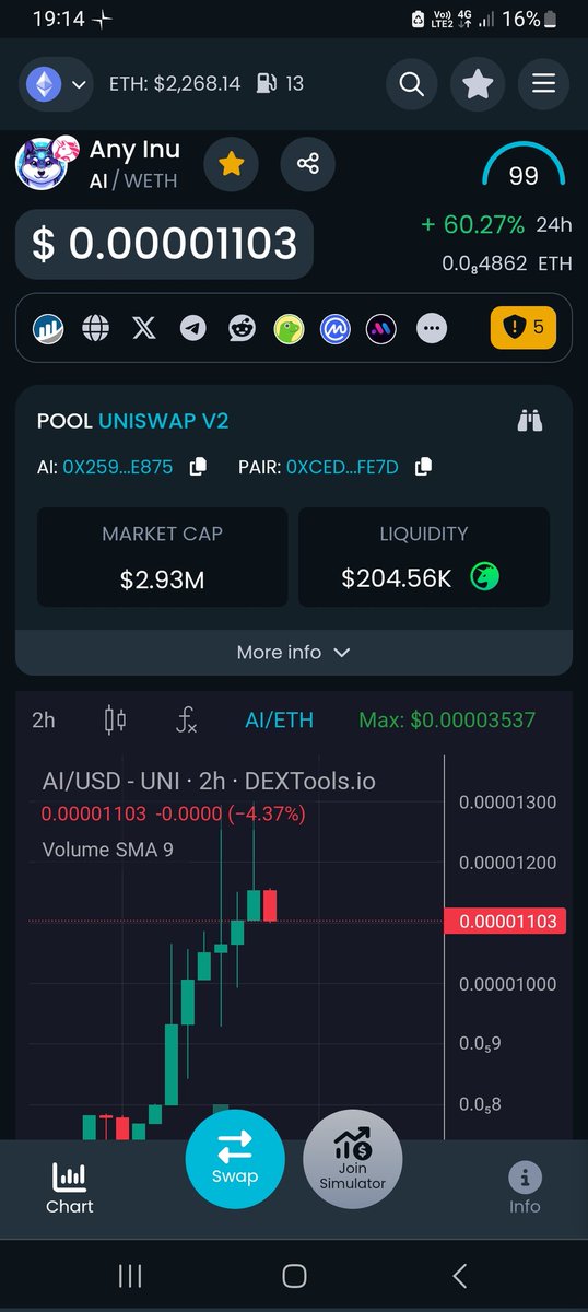 <a href="/Thorshammergems/">This account is no longer active.</a> You should check out <a href="/AnyInuCoin/">Any Inu</a>, a very unique and bullish project #ANYINU
 Why?
🎖Any Inu is available on 15 chains, brc20 is also coming.

🎖Diamond hands dapp is coming

🎖First cex end of januari and many more to follow

🎖We have a genius and transparant dev