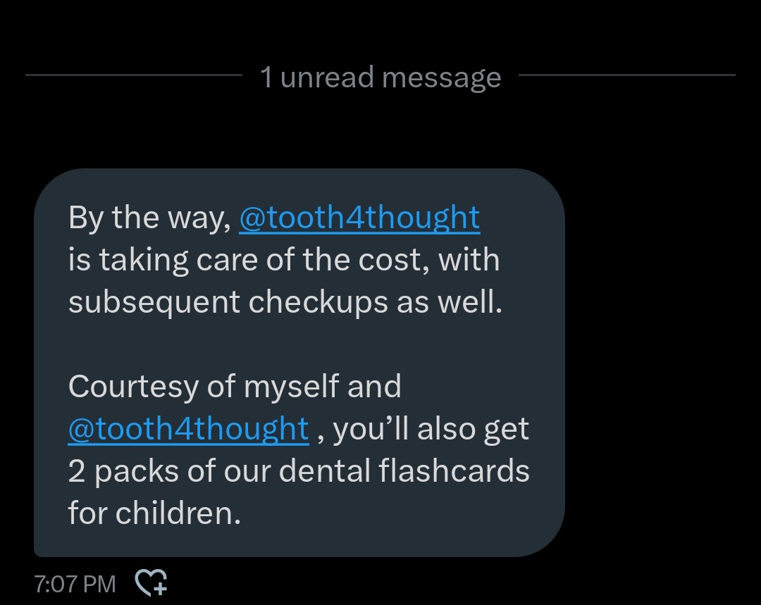 Thank you <a href="/tooth4thought/">Tooth for Thought Oral Health Solutions</a>🙏🏽🙏🏽 thank you @IamEllershaw🙏🏽🙏🏽.  We're very grateful. We'll be looking forward to the dental flashcards.💃🏽💃🏽
