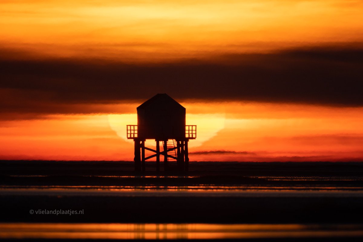 Zonsondergang vandaag op de Vliehors 🤩 #vlieland #zonsondergang