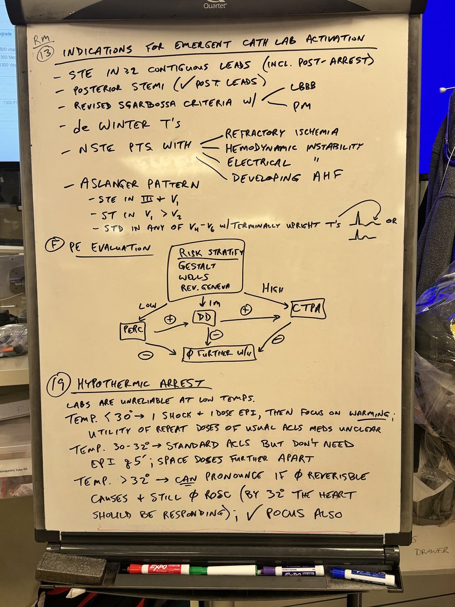 Sunday shift with star resident Charmie Mehta ⁦<a href="/macurcheese/">charmie</a>⁩ ⁦<a href="/UMEmergencyMed/">U of Maryland Emergency Med</a>⁩ ⁦<a href="/UMEMresidency/">UMEM Residency</a>⁩ #foamed #WhiteBoardTeaching