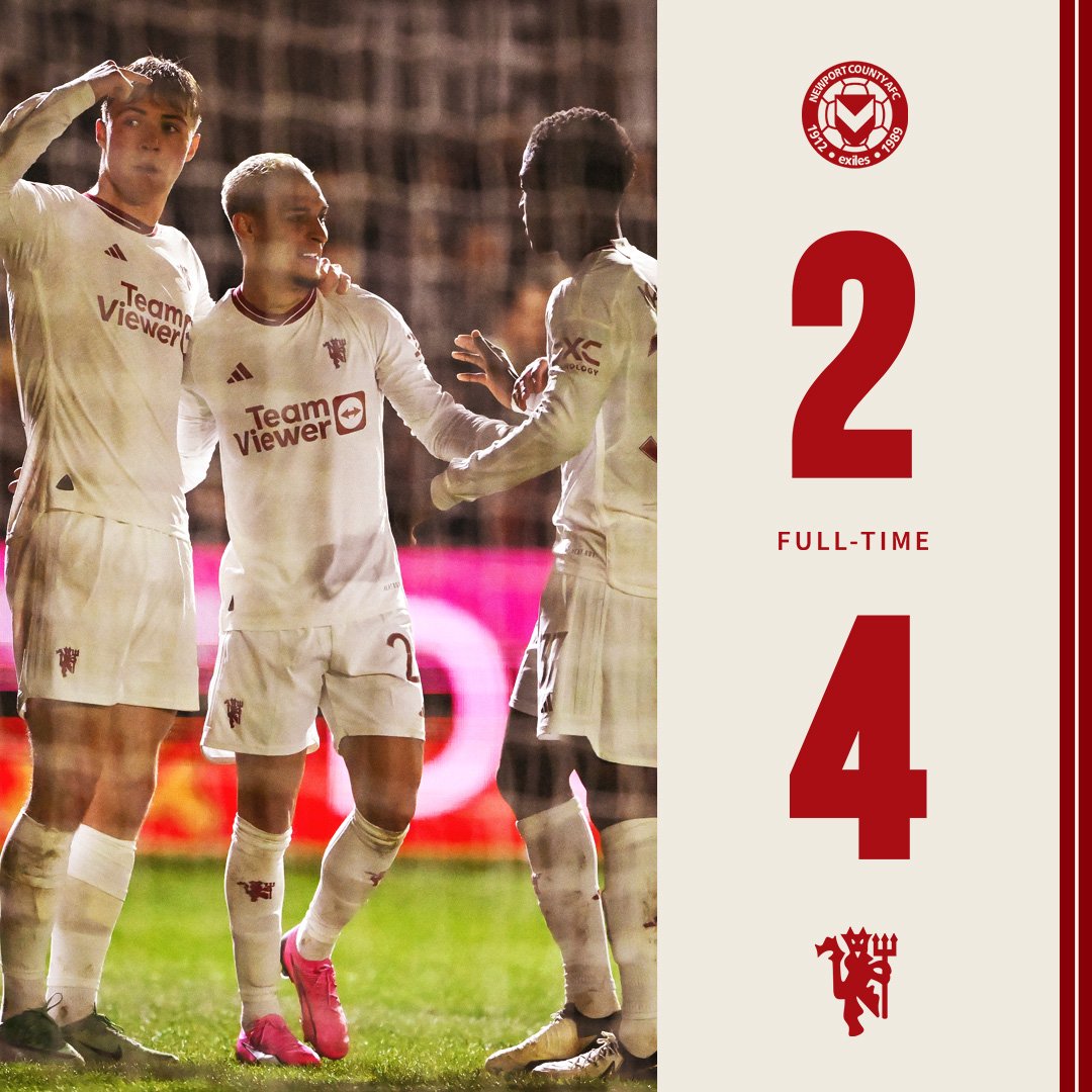 manutd_world's tweet image. MATCH REPORT - Newport 2 #mufc 4. Skuad besutan Erik ten Hag berhasil lolos ke ronde selanjutnya setelah mengandaskan perlawanan Newport. #NPCMUN #PialaFA