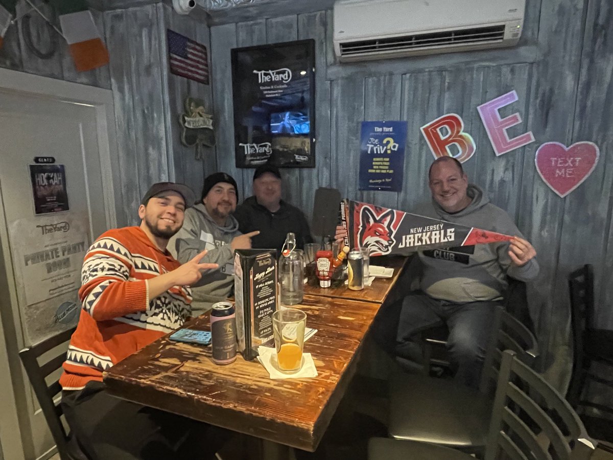 Thanks to our friends at @theyardhaledon for a great afternoon of football and the opportunity to meet many new Jackals fans! We look forward to having you as a the Official After Party” sponsor in the 2024 Season! Opening day is just 104 Days Away!