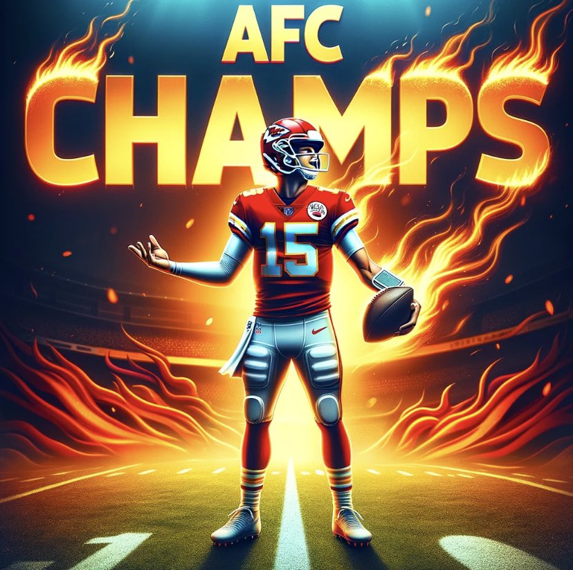 Raja Vaghicharla (@vvaghicharla1) on Twitter photo Itβs Patrick!! Going to Vegas!
AFC champs!! ππ₯π₯
<a href="/PatrickMahomes/">Patrick Mahomes II</a> <a href="/tkelce/">Travis Kelce</a> <a href="/Chiefs/">Kansas City Chiefs</a> <a href="/NFL/">NFL</a> <a href="/nflnetwork/">NFL Network</a> <a href="/NFLonFOX/">FOX Sports: NFL</a> <a href="/nflplayfootball/">NFL Play Football</a> Itβs Patrick!! Going to Vegas!
AFC champs!! ππ₯π₯
<a href="/PatrickMahomes/">Patrick Mahomes II</a> <a href="/tkelce/">Travis Kelce</a> <a href="/Chiefs/">Kansas City Chiefs</a> <a href="/NFL/">NFL</a> <a href="/nflnetwork/">NFL Network</a> <a href="/NFLonFOX/">FOX Sports: NFL</a> <a href="/nflplayfootball/">NFL Play Football</a>