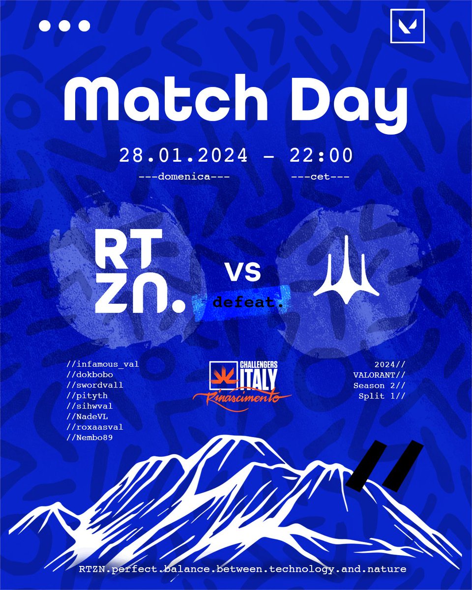 RtznEsports's tweet photo. ⚔️13-2 per @dsyreesports GG
E tanto orgoglio per i nostri artigiani ➡️ #PassoDopoPasso 🐾 Ci vediamo la settimana prossima.

#goRTZN 💙
@valleague_it @PGEsportsIT
#VALORANT #VALrinascimento #Sognatori https://t.co/2CnWeaG6Lc