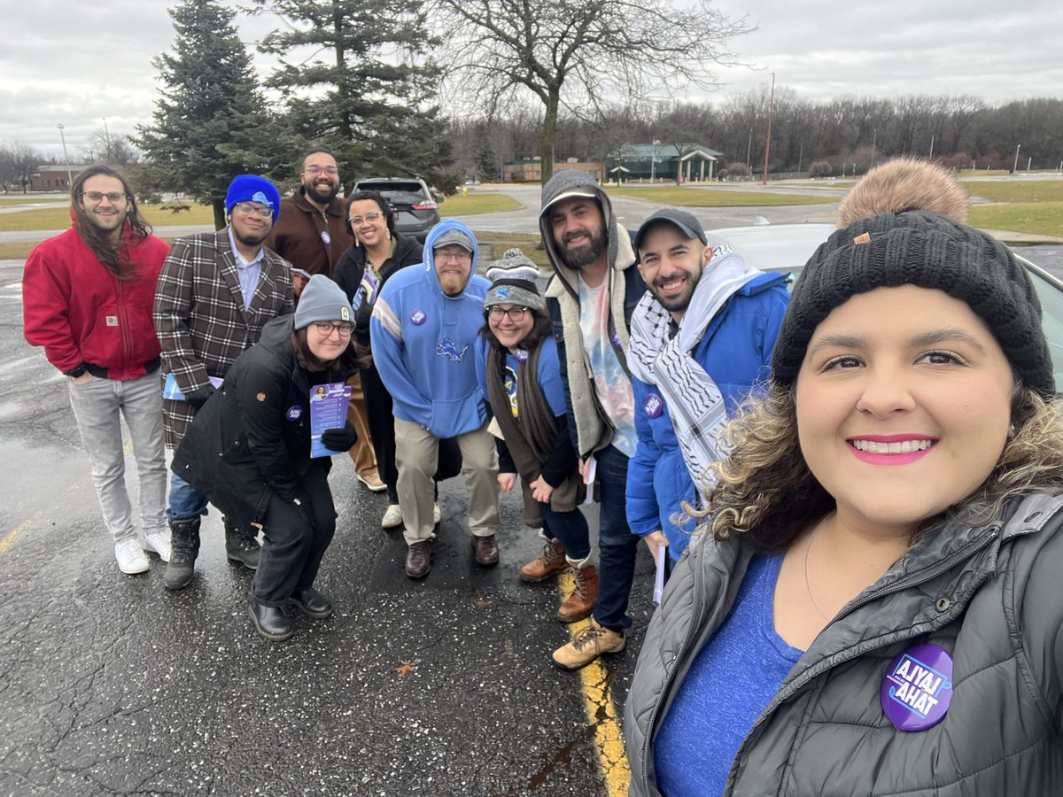 Thank you to these incredible volunteers who knocked doors with us today! 1,000 doors this weekend and we’re still not done. Remember to vote this Tuesday, 7am-8pm! You can find your polling location at MI.gov/vote.