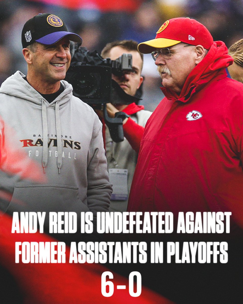 SportsCenter's tweet image. Andy Reid&apos;s former assistants have not fared well against him in the postseason 😳
