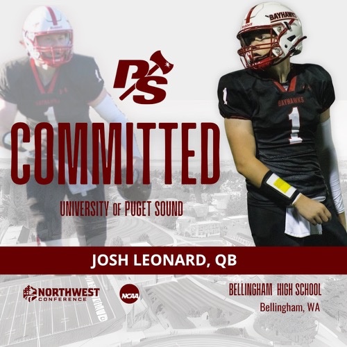 Josh Leonard (@joshdleonard12) on Twitter photo After a wonderful home visit with <a href="/jeffthomas4/">Jeff Thomas</a> and <a href="/LOGGER_LBCOACH/">UPS Loggers Coach Jeff Schmidt</a>, I am excited to announce my COMMITMENT to play football and further my academics at the University of Puget Sound! I want to thank everyone who has supported me throughout this process! Go Loggers! After a wonderful home visit with <a href="/jeffthomas4/">Jeff Thomas</a> and <a href="/LOGGER_LBCOACH/">UPS Loggers Coach Jeff Schmidt</a>, I am excited to announce my COMMITMENT to play football and further my academics at the University of Puget Sound! I want to thank everyone who has supported me throughout this process! Go Loggers!