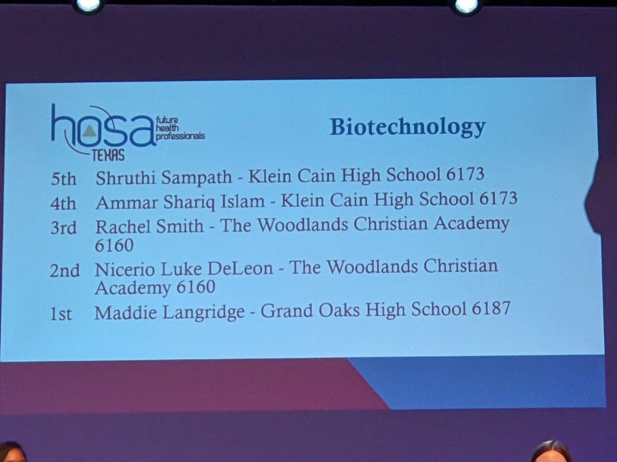 Klein Cain HOSA tweet media