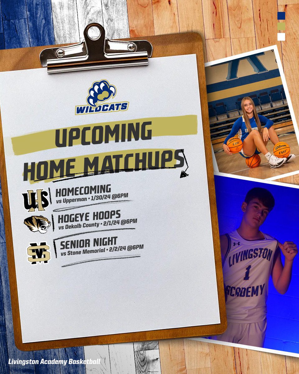 Hogeye nation! This week is our last home stretch of the season and they are all big ones!! Let’s show up for these Lady Cats and Wildcats! 

#HOGEYE