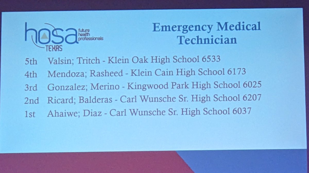 Klein Cain HOSA tweet media