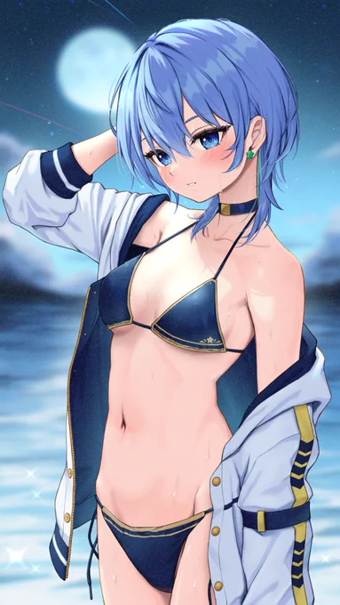 水着すいちゃん #ほしまちぎゃらりー 