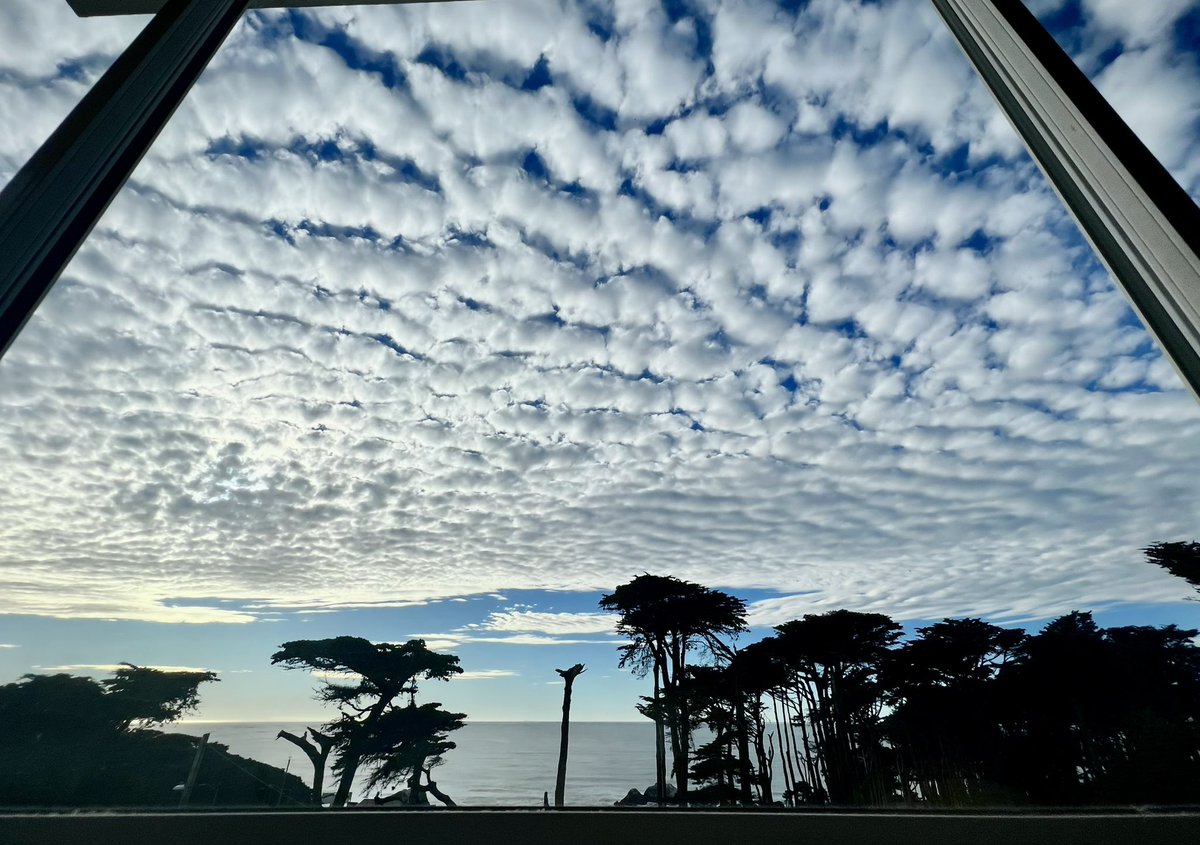 shr_plus_ha's tweet photo. 😍 (0.7x and angling upwards to capture that seemingly endless mackerel sky) #altocumulus https://t.co/NxI1BWI87s