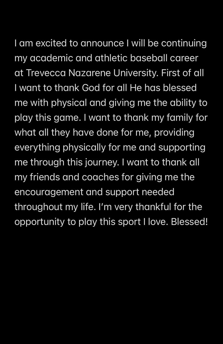 Committed! #BlueCollar <a href="/TNUBaseball/">Trevecca Baseball</a> <a href="/Baseball_WCHS/">Wilson Central HS Baseball</a>