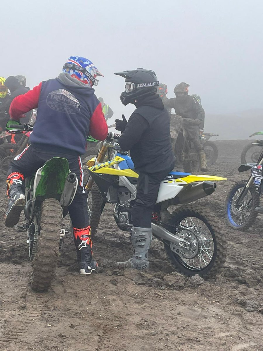It was a tad damp, like slop, but who cares, has a great day with my mates. I only did two laps, but it wasn't about us today. Glen from GAP my regular riding buddy sorted this day out, brilliantly too. So no tales about riding, but a massive tale about a good day