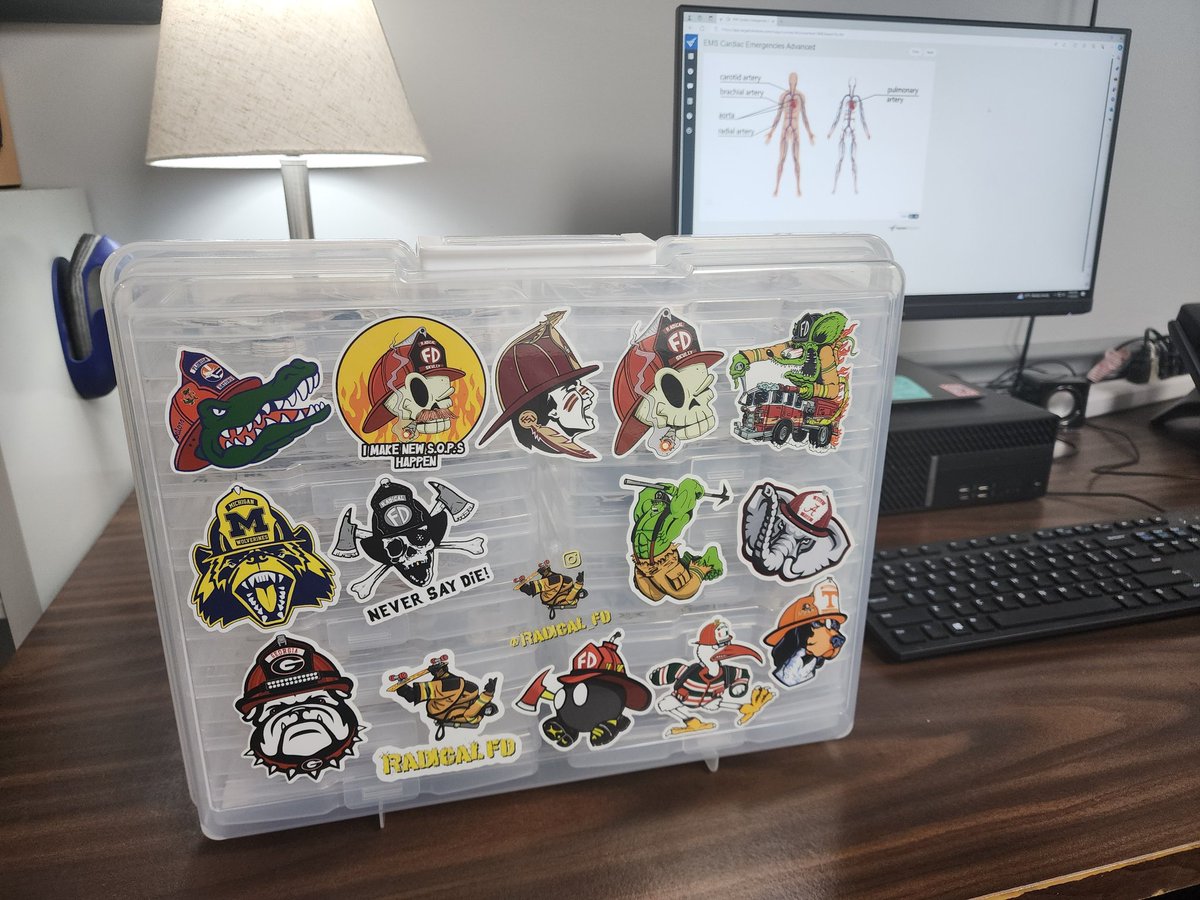 RadicalFD's tweet image. At the fire station or out on the go, I always have my stickers with me! Click the link in my bio and hit me up for slaps any time!!!

#firelife #firefighter #firerescue #fireservice #firehelmet #stickers #slaps