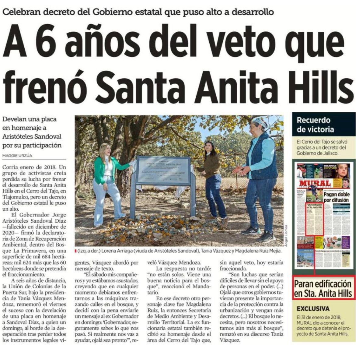 A 6 años del Decreto del Cerro del Tajo, un esfuerzo importante por proteger la periferia del <a href="/BosquePrimavera/">Bosque La Primavera</a> Urgen más decretos como en su momento Aristóteles decidió hacerlo, el bosque los necesita, pero nosotros necesitamos aún más al bosque.

Gran nota <a href="/muralcom/">mural.com</a>  gracias 🙏🏼