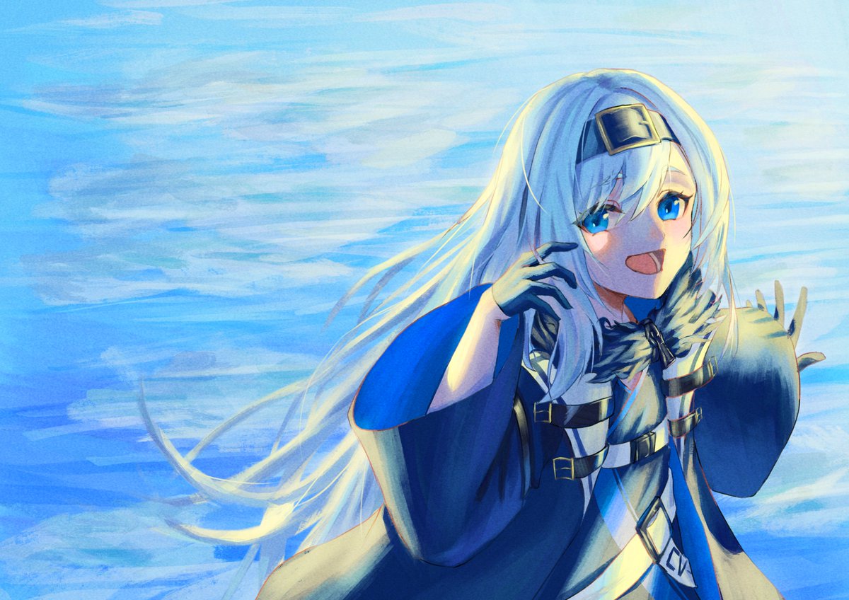 saureTeigtasche's tweet photo. I was commissioned by an anonymous user over Pixiv's request system to draw USS Bon Homme Richard (the non-META version). Since there are only two official artworks of her in-game a lot  of the design is just my guess. 

#AzurLane #アズールレーン https://t.co/zy3nQiNRp6