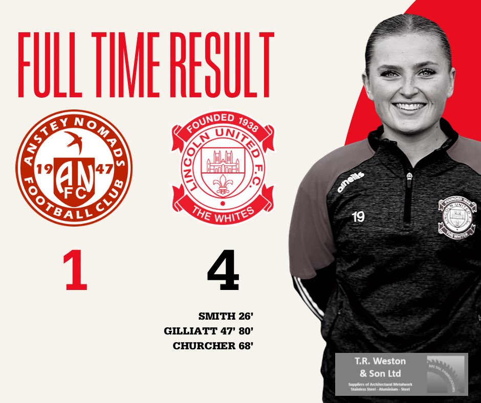 FULL TIME

⚽️❌

After a very intense first half ‘The Whites’ managed to control the game and put the game to bed!

Goals scored by:

Smith (Sponsored by Ian &amp; Sandi Daykin)
Gilliatt (Sponsored by Leos Retreat - Doddington)
Churcher (Sponsored by Lyndas Shop)

#TheWhites