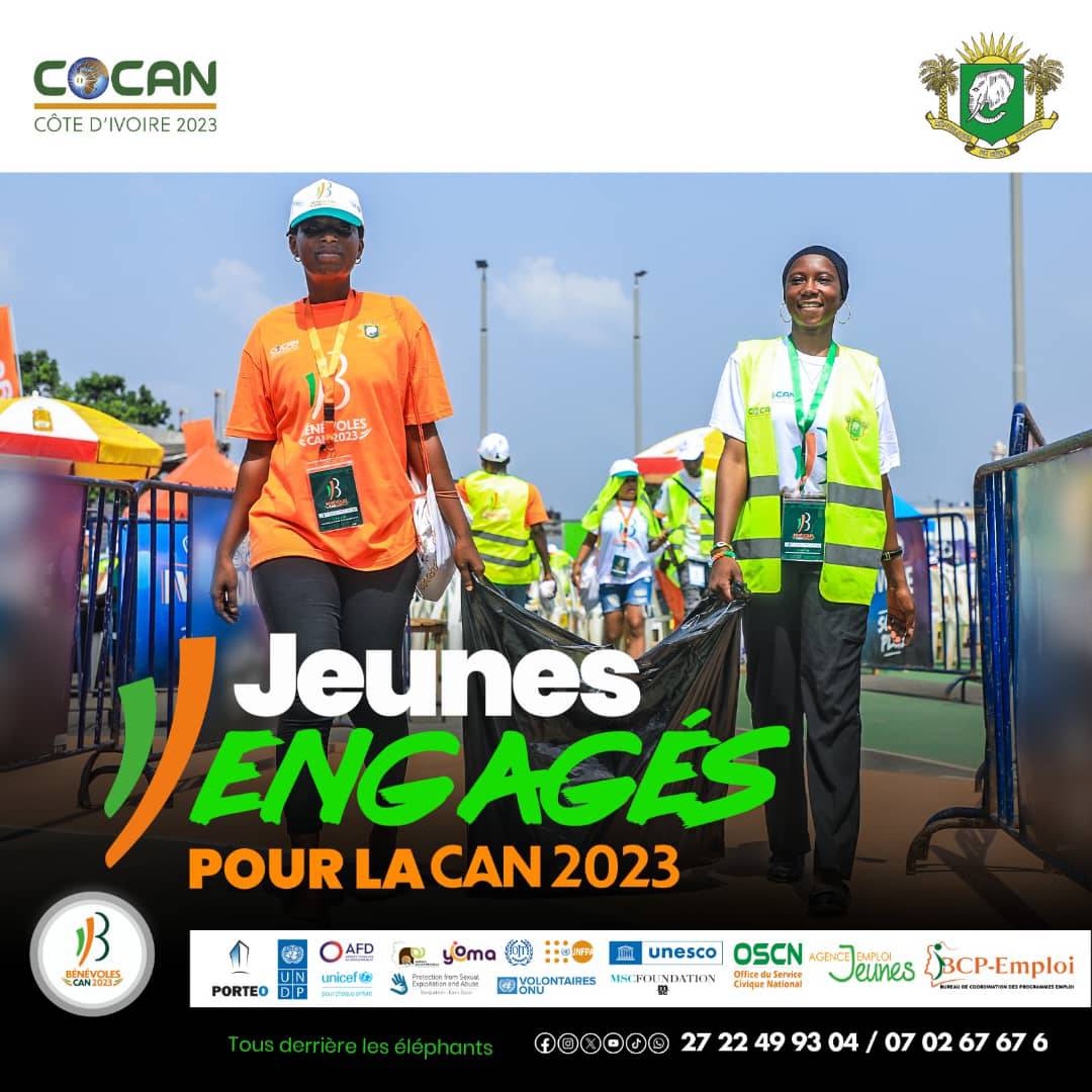 Que peux-tu faire pour rendre plus belle la #CAN2023?
Jeunes, le sens de ton engagement quelque soit le domaine compte.
#cocan#CAN2023
#jeunesengagés