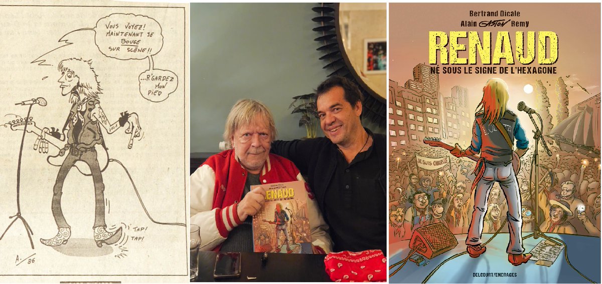 C'est comment qu'on va où? <a href="/BertrandDicale/">Bertrand Dicale</a> et Alain "Gaston" Rémy déroulent la vie de <a href="/renaudofficiel/">renaud</a> dans une bio #BD riche. Longue interview avec le dessinateur, pleine de documents et d'anecdotes.

@DelcourtBD #renaud #dansmescordes #hexagone 

wp.me/p5dAdU-LhM