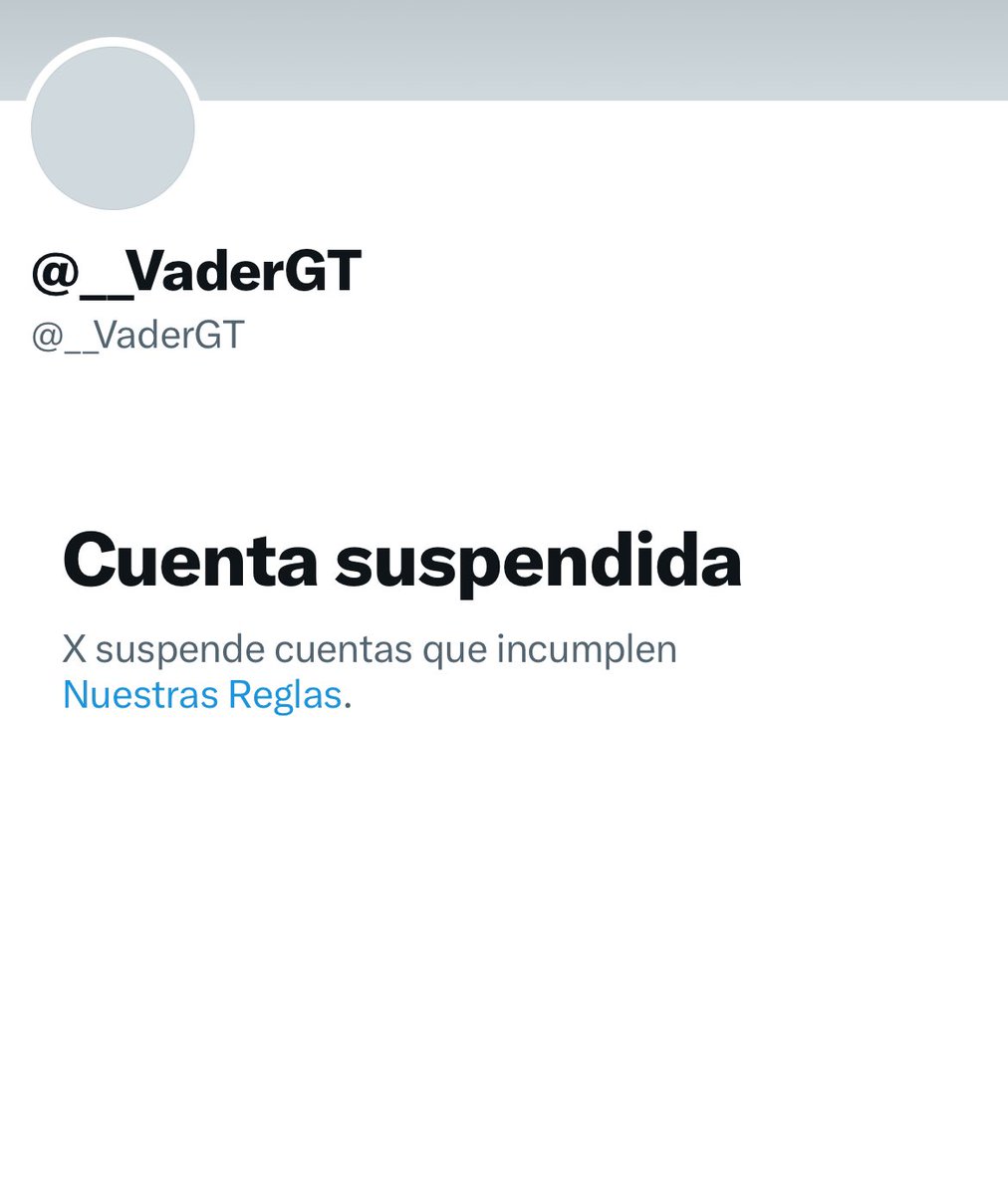 vozdeltuit's tweet photo. #BreakingNews Suspende X la cuenta señalada por la  @moeUEgt2023 como la “cuenta madre “ de los netcenter . https://t.co/Ad1RF8IPdk