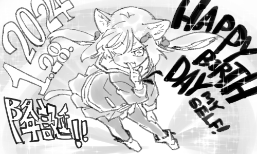 今年もこうして14歳の誕生日を迎えることが出来ました。命に感謝…皆への愛…(big love)