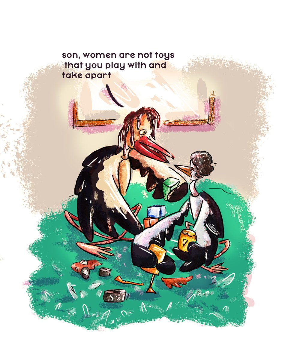 What we teach our kids sticks with them as life truths. I still believe my parents were top of their class and my dad never lost a fight. I now better  understand that what we tell the next generation matters. 
#sundayvibes #EndFemicideKE #TotalShutDownKE #illustrationsKE
#art