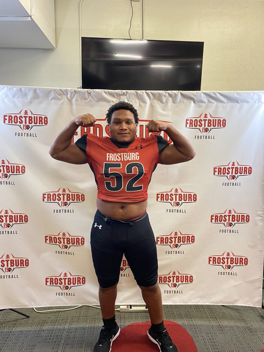 realNateBrown1's tweet photo. Great visit yesterday and a PWO offer from @FrostburgFBALL @FSUCoachMiller #dline #D2ball https://t.co/FloYdiDzd5