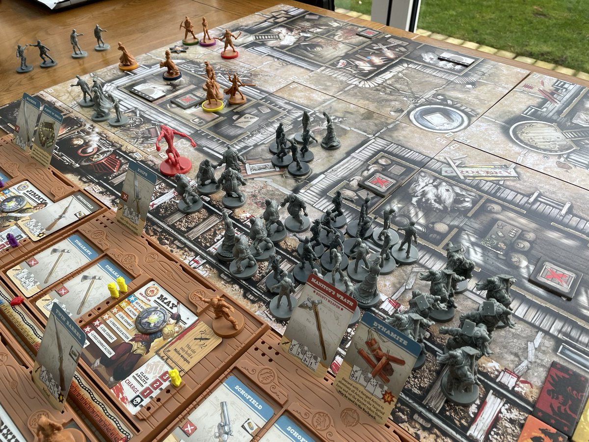 W4Rmachine7's tweet photo. Found the time to play some #Zombicide #UndeadOrAlive this weekend. Such an interesting game. Some of the Abominations are bonkers. Loads of fun! https://t.co/PG3WyBQuHz