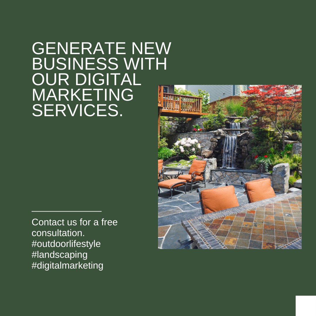 Are you a landscape contractor looking to grow your business? 🌿

✨ Discover the power of our digital marketing services! Our tailored strategies are designed to help you win more clients and showcase your stunning outdoor projects. Let's make your business bloom! 📈

💼 #Di ...