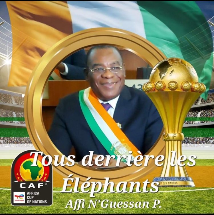 Le soutien du président du Front Populaire Ivoirien aux Éléphants @p_affi #CIV225 @franck_bamba @ApollosDan @GuillaumeLiby @ginoaka @jboninkouadio @Coulibalyfrdri3 @jean_taha @NicoleBALI3 @Paris_Lyly @zozorourbain #FPI @NotrVoie @notrevoie