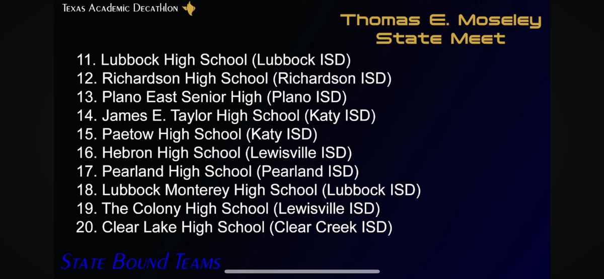 NUMBER 12 IN THE STATE OF TEXAS….your 2024 @RHSAcDec team!! @RichardsonHS1 @RISDCCR #hillyeah #risdgreatness 🦅💜🎉🥳👏🎊