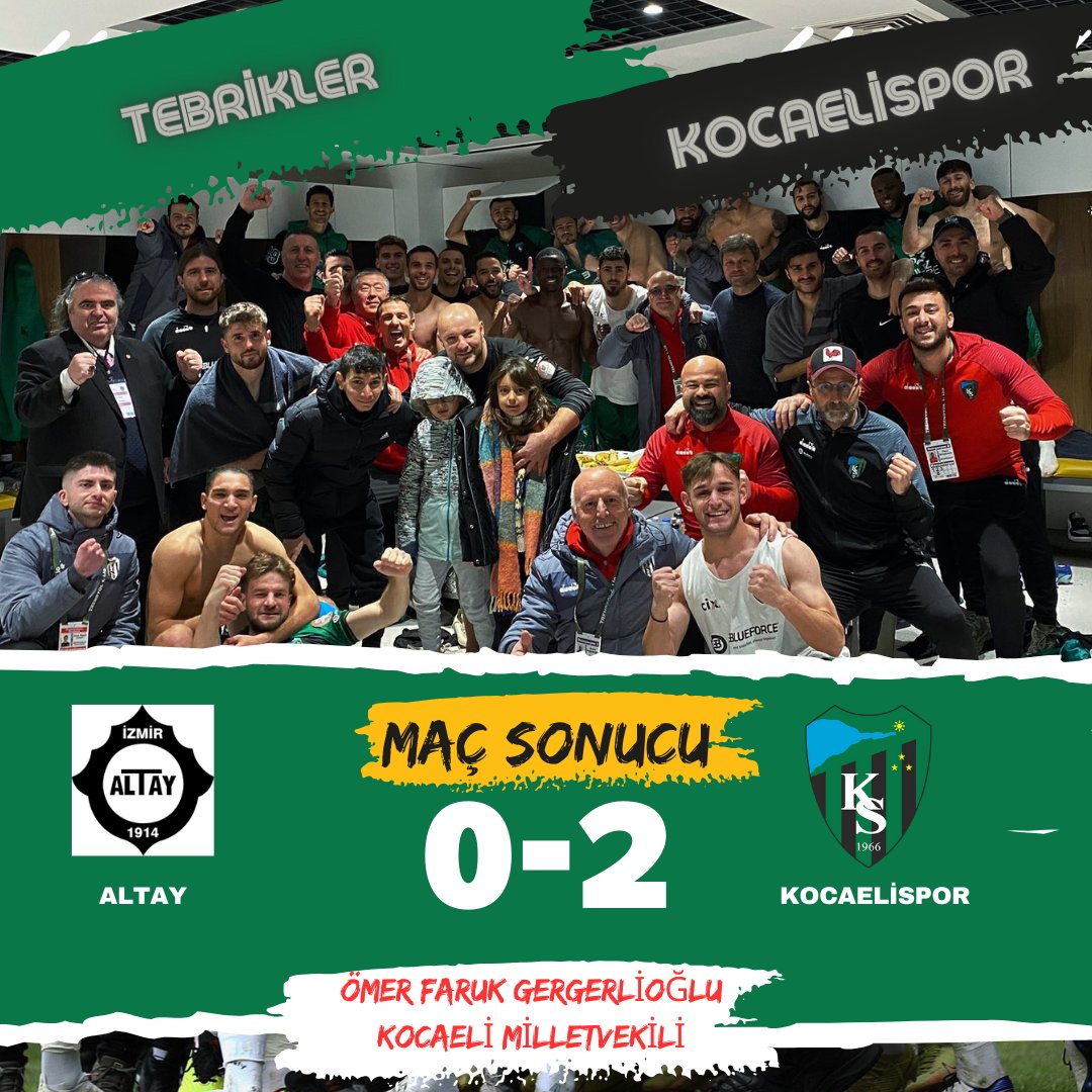 gergerliogluof's tweet photo. Göztepe'nin puan kaybettiği haftada hata yapmayarak kritik bir galibiyet aldık! 👏🏼👏🏼👏🏼

@Kocaelispor'un değerli futbolcularını, teknik heyetini, yönetimini ve cefakar taraftarlarımızı tebrik ediyorum! Bu sürecin sonu inşallah şampiyonluk!
@hodrimeydantd89
#ALTvKS https://t.co/5ZUH2dSTIf