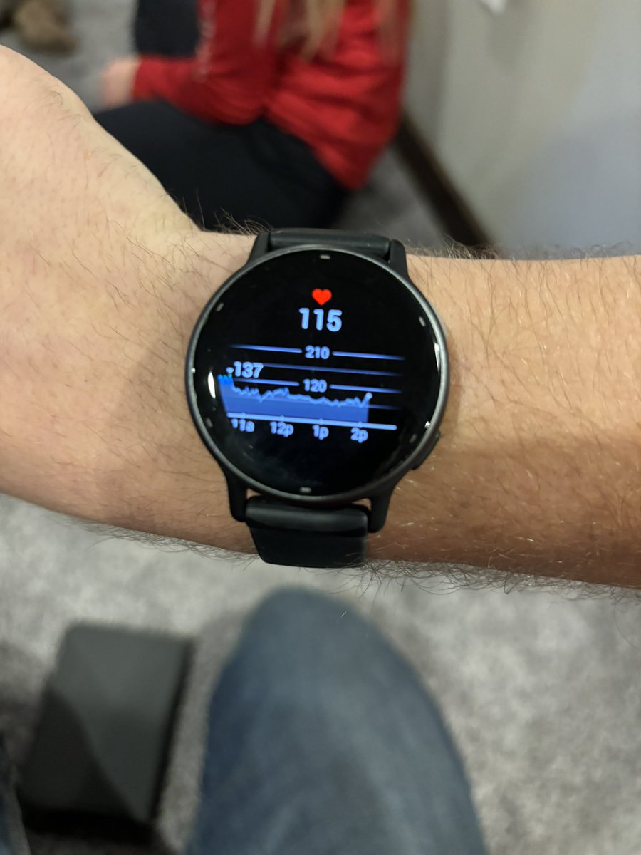 I’m sitting down, drinking a beer and watching the chiefs.