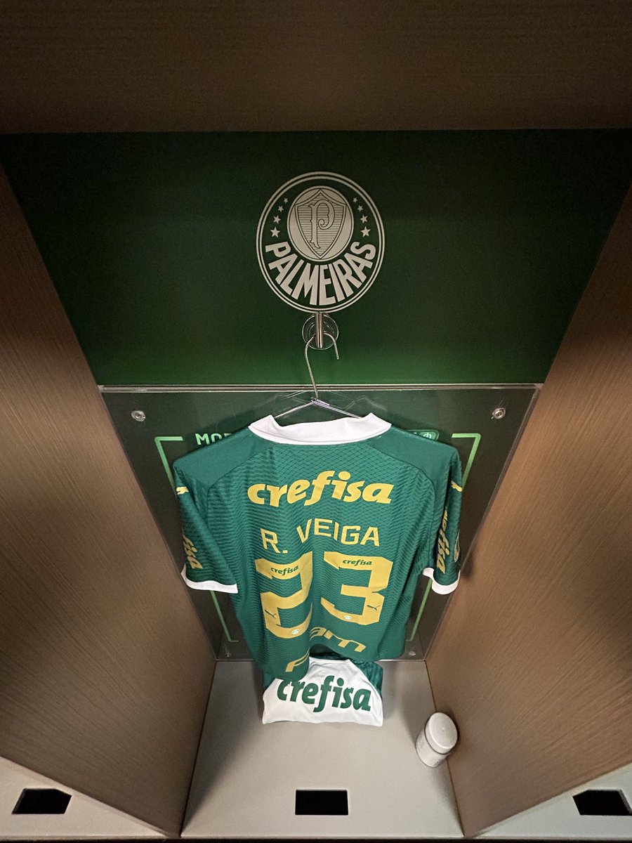 Palmeiras's tweet image. Três gols em dois jogos. Bora pra cima, Veiga! 💪

#AvantiPalestra #PALxSAN