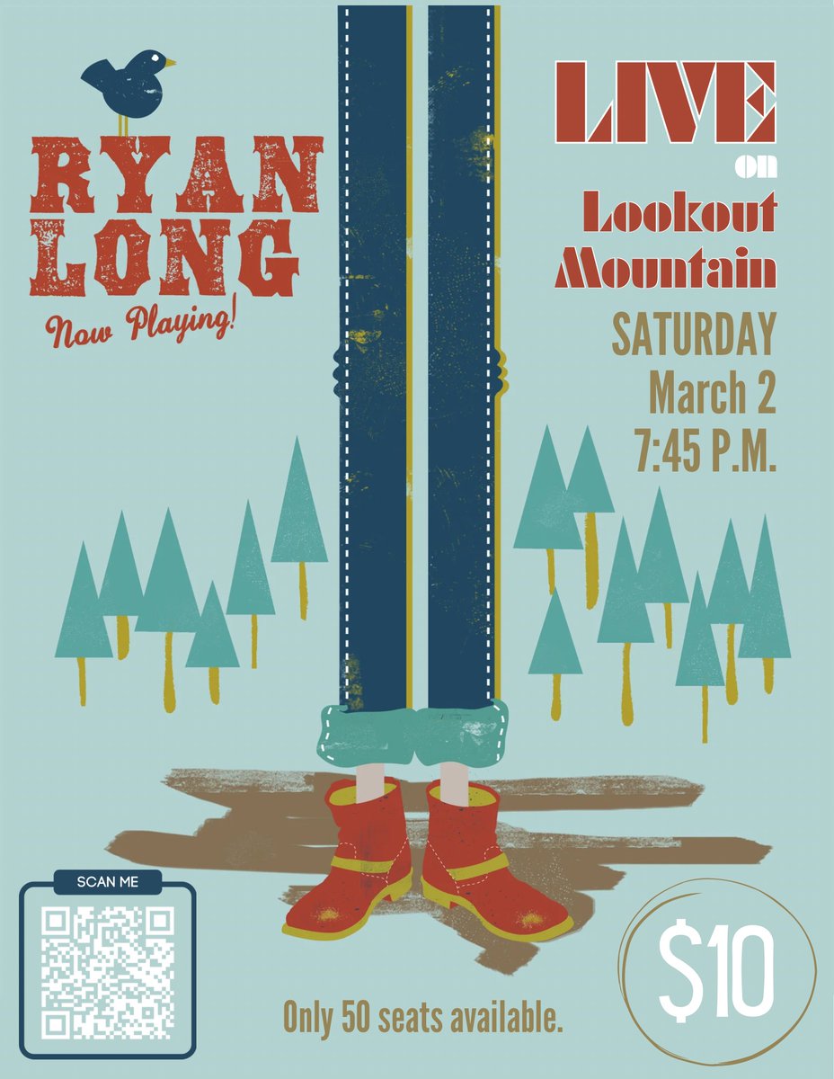 Ryan Long House Concert on Lookout Mountain - Buy tickets at buytickets.at/ryanlongmusic/…  via <a href="/tickettailor/">Ticket Tailor</a>