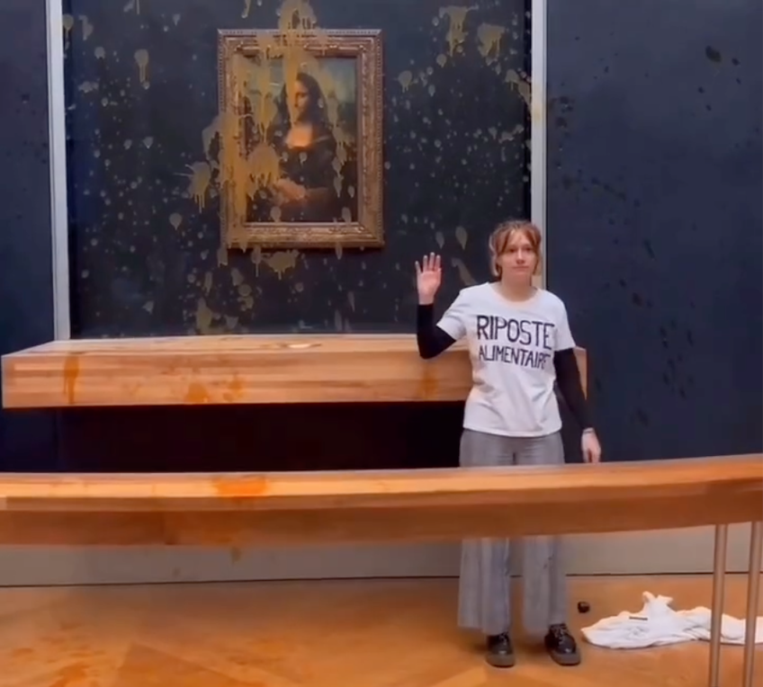 I cannot say how much I hate this tactic and how much I wish that activists would stop (symbolically) defacing art. Just fucking stop it already.