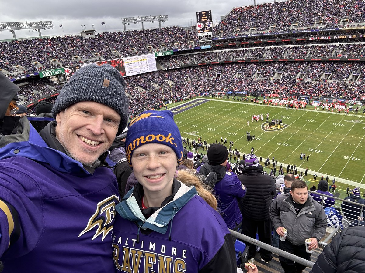 Having a great time, Our 1st Ravens playoff game #RavensFlock #tagboard