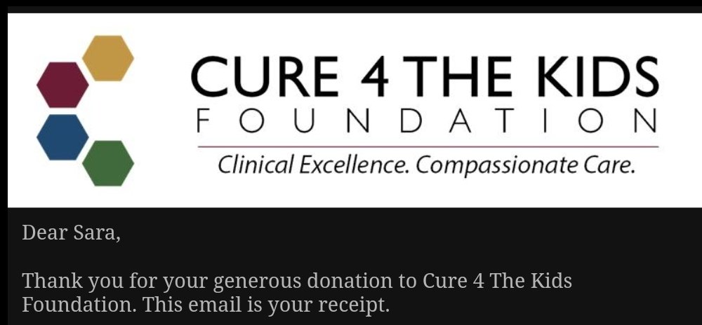 SaraNickie's tweet photo. I just made a donation to @cure4thekids in honor of @nickcarter on his birthday today!  #SupermanProject #HappyBirthdayNickCarter https://t.co/5yXfrl5gSS