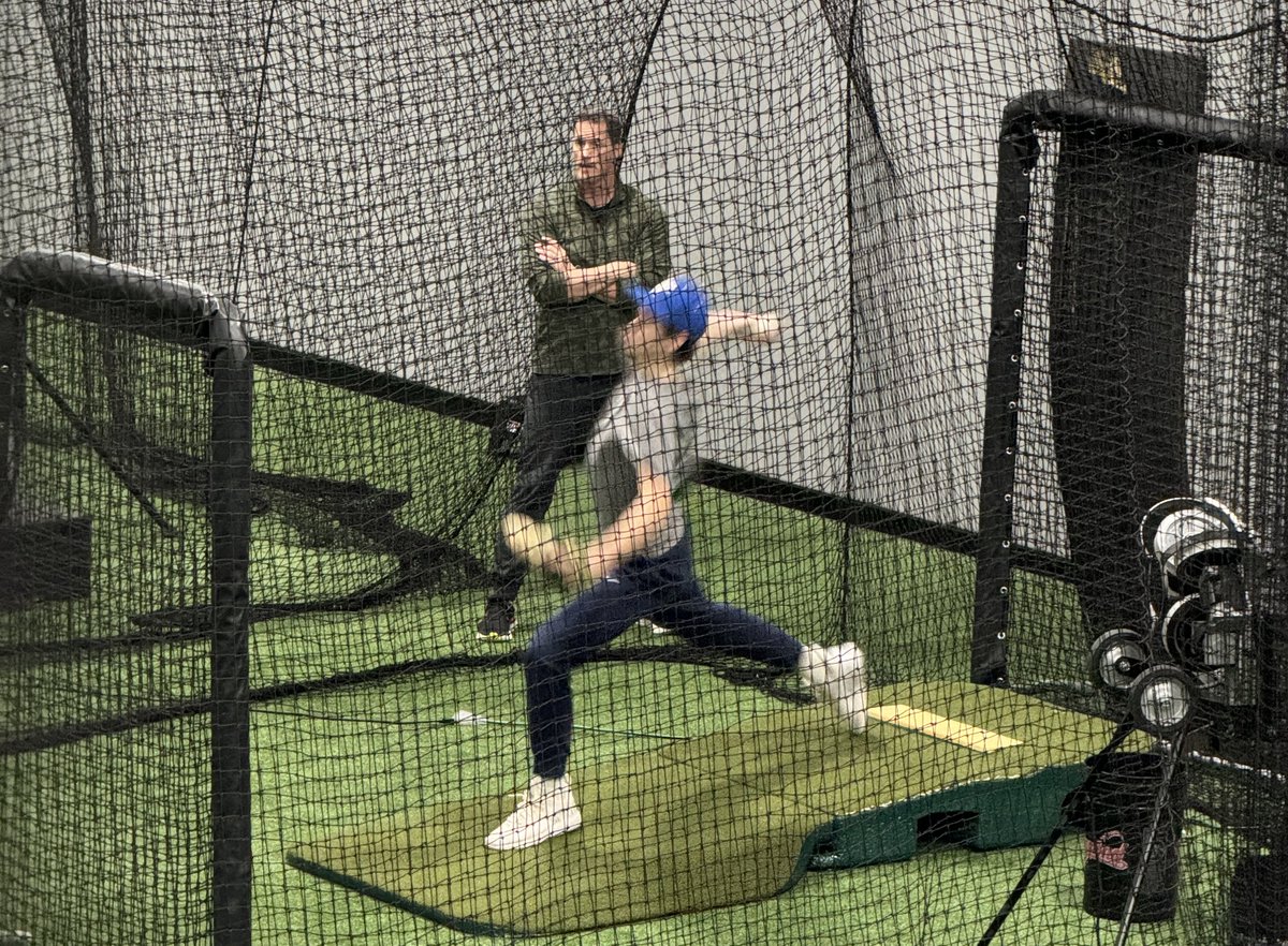 Another fun day getting ready for my sophomore season at @PAcademyATH. Thanks <a href="/BrowerBaseball/">Jim Brower</a> for helping dial in my form, it’s been great seeing the big improvements this off season.
