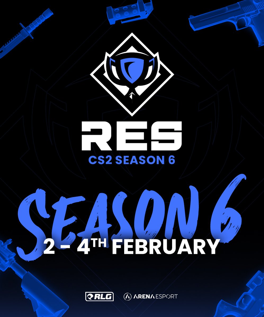 RES Season 6 is just around the corner!🔥

Group A:
🔹: <a href="/Z10esports/">Z10 Esports</a> 
🔹: #Juggernauts
🔹: <a href="/thechsesports/">The Chosen Few</a> 
🔹: <a href="/natusvincere/">NAVI</a> Junior

Group B:
🔹: <a href="/NexusGamingRo/">Nexus Gaming</a> 
🔹: <a href="/500esports/">500</a> 
🔹: <a href="/JakeBube/">JakeBube</a> 
🔹: #AIRLYA

Exclusively on twitch.tv/TVARENAESPORT

#RESTour | #RoadToBLAST