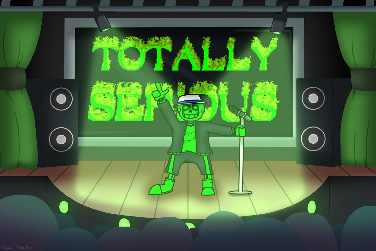 Stable_MidDay's tweet image. Fanart of the first Undertale fangame ever to be good
#GreenSans #UndertaleAU