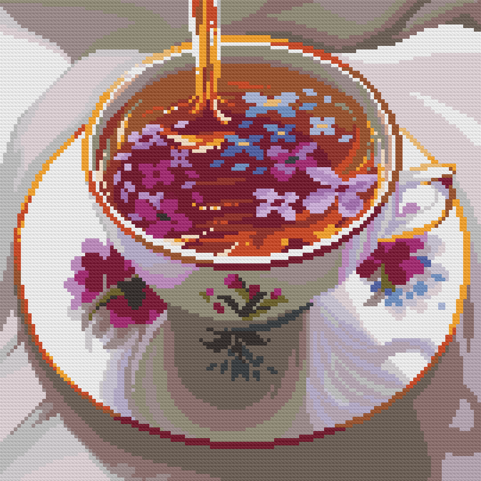 made more cross stitch patterns from my pixel art ✨