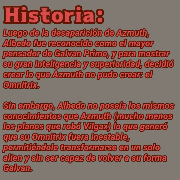 AnonKirb's tweet photo. #Armitrix #Ben10
Pienso extender un poco mas el mundo de este universo alterno de Ben 10 (AU, What If, como quieran llamarlo).
En este caso, decidí hacer la versión alterna de uno de los némesis más famoso de Ben 10: Albedo https://t.co/u6LKzOr2xR